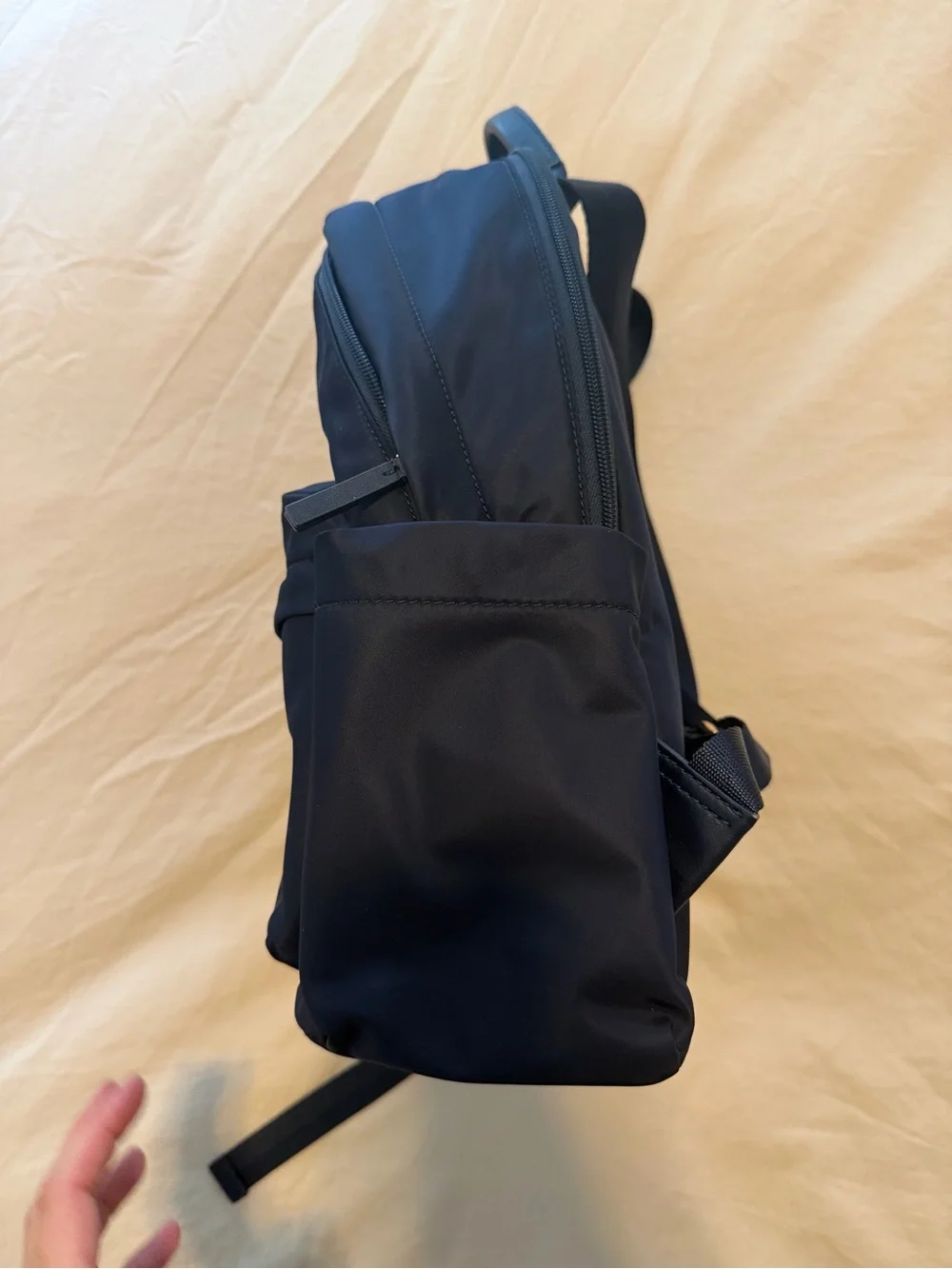 Tory Burch Ella Navy Nylon Backpack